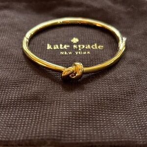 Kate Spade Gold Sailor’s Knot Hinged Bracelet